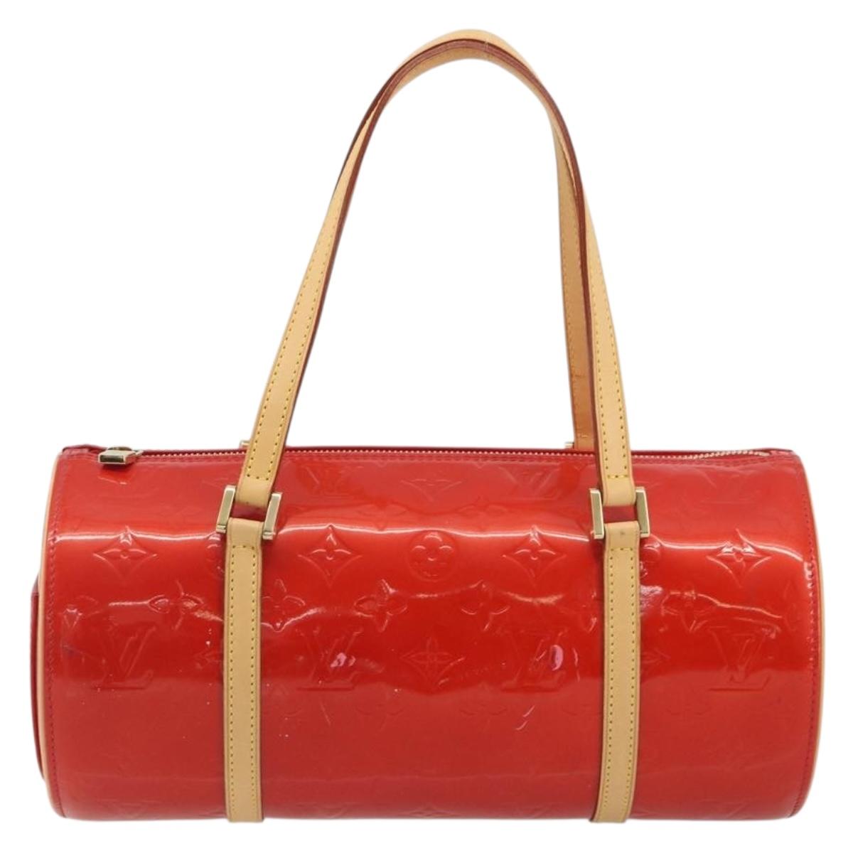 LOUIS VUITTON Monogram Vernis Bedford Hand Bag Rouge M91328 LV Auth 189592A