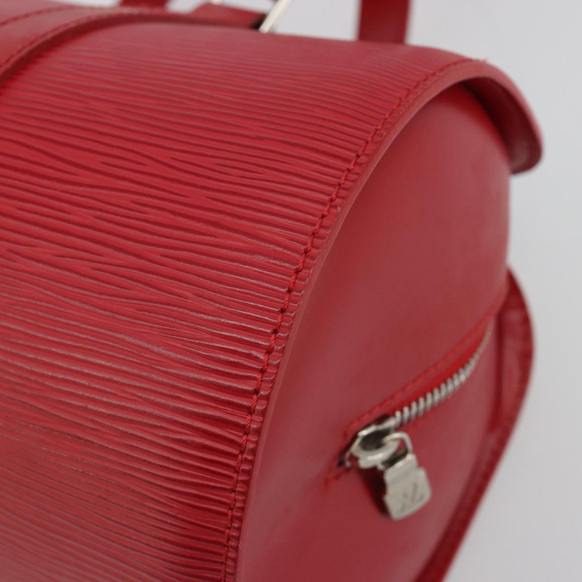 LOUIS VUITTON Epi Soufflot Hand Bag Red M52227 LV Auth 189593V