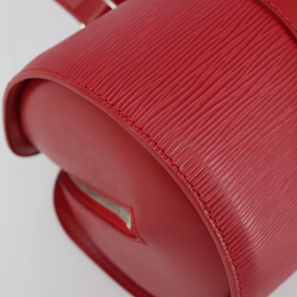 LOUIS VUITTON Epi Soufflot Hand Bag Red M52227 LV Auth 189593V
