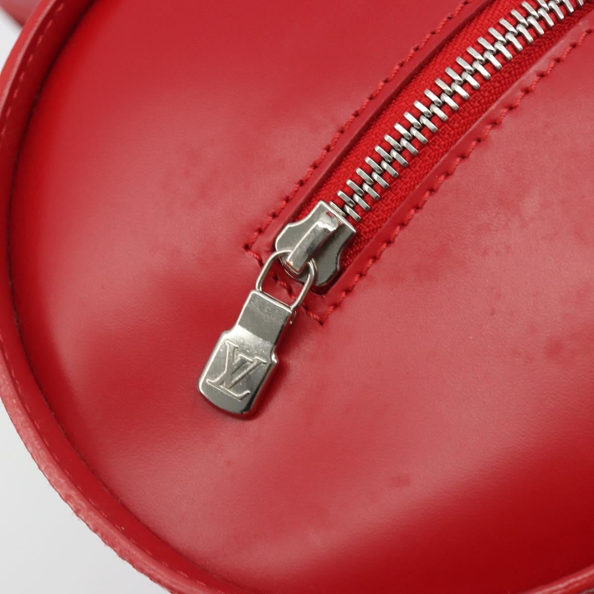 LOUIS VUITTON Epi Soufflot Hand Bag Red M52227 LV Auth 189593V