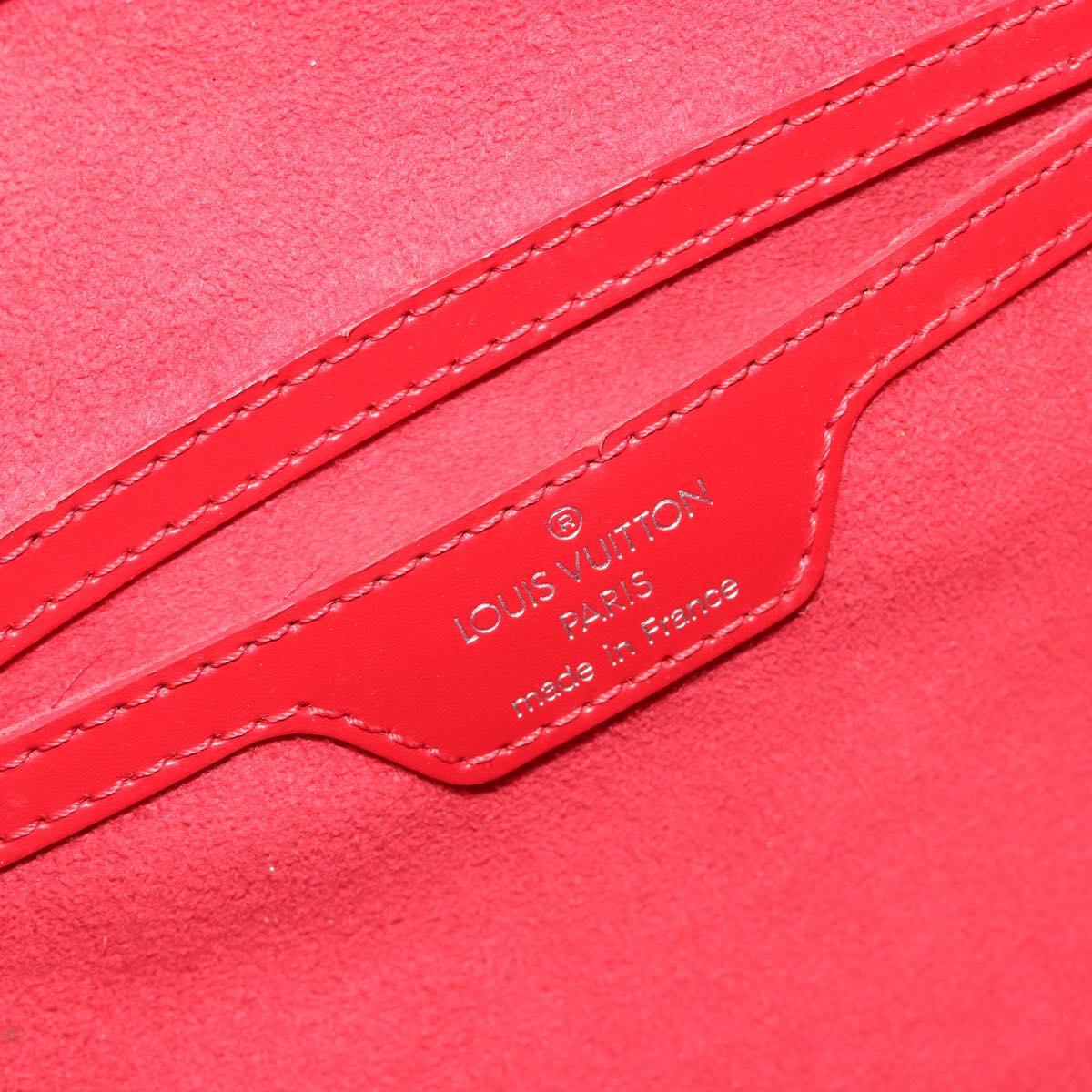 LOUIS VUITTON Epi Soufflot Hand Bag Red M52227 LV Auth 189593V