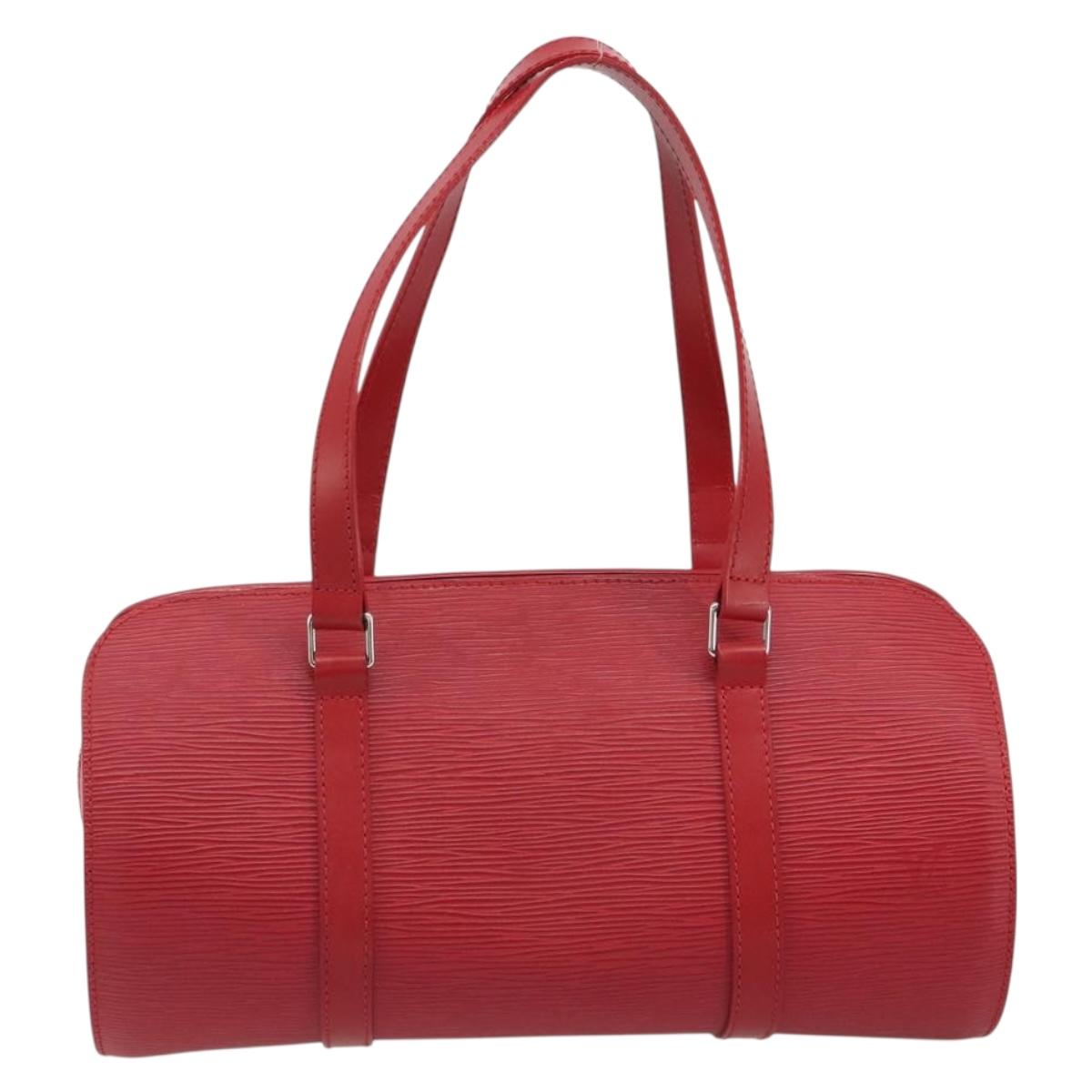 LOUIS VUITTON Epi Soufflot Hand Bag Red M52227 LV Auth 189593V