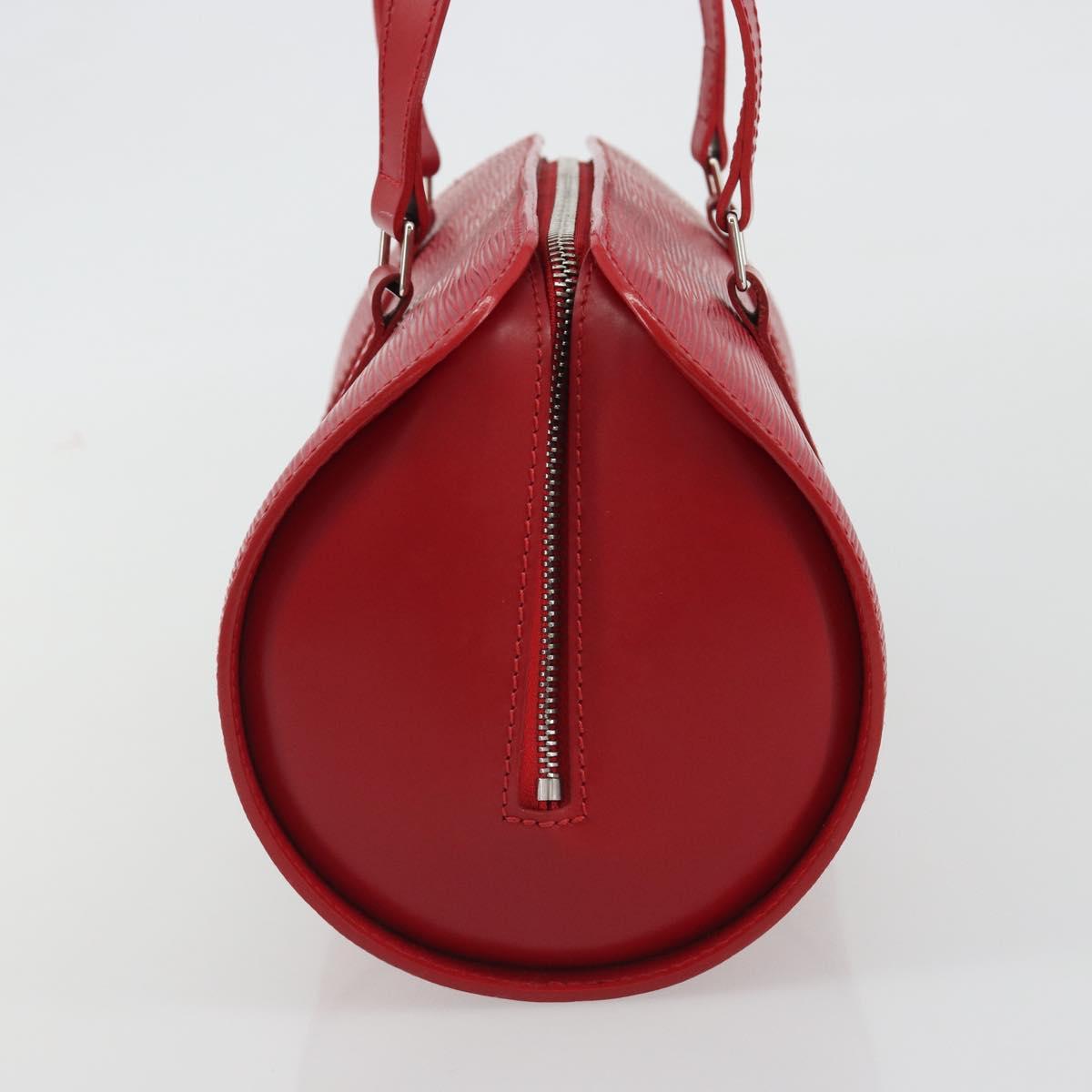 LOUIS VUITTON Epi Soufflot Hand Bag Red M52227 LV Auth 189593V