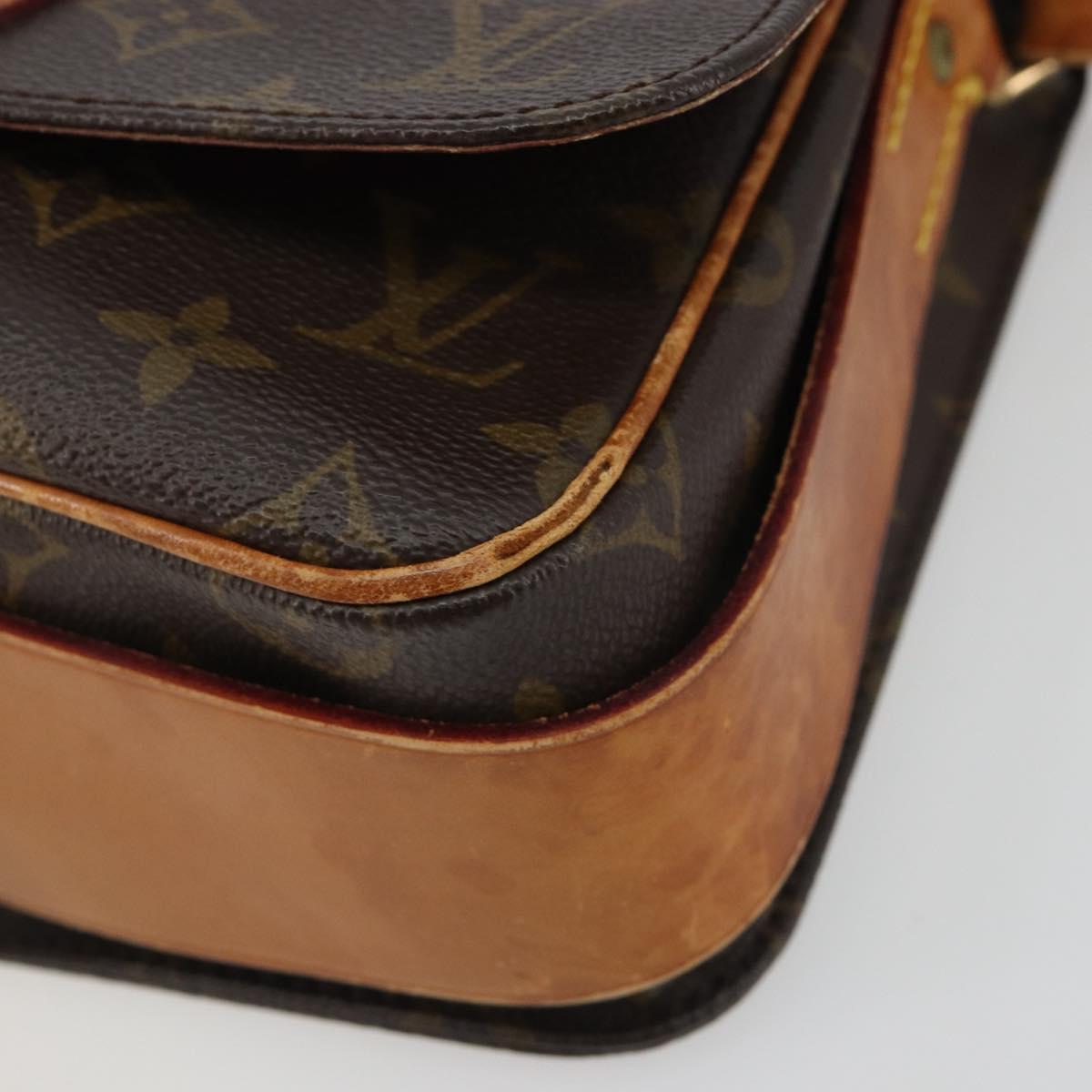 LOUIS VUITTON Monogram Cartouchiere MM Shoulder Bag M51253 LV Auth 189597