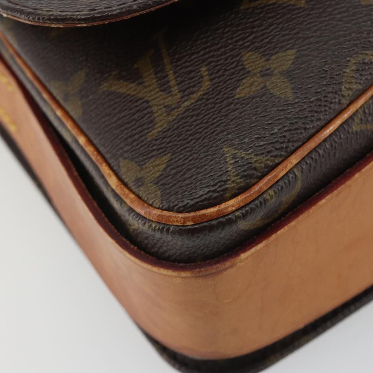 LOUIS VUITTON Monogram Cartouchiere MM Shoulder Bag M51253 LV Auth 189597