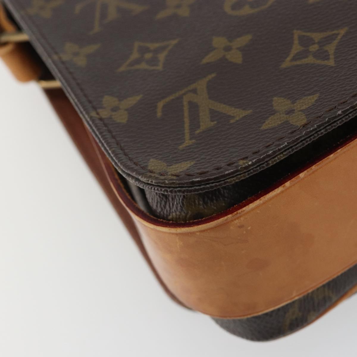 LOUIS VUITTON Monogram Cartouchiere MM Shoulder Bag M51253 LV Auth 189597
