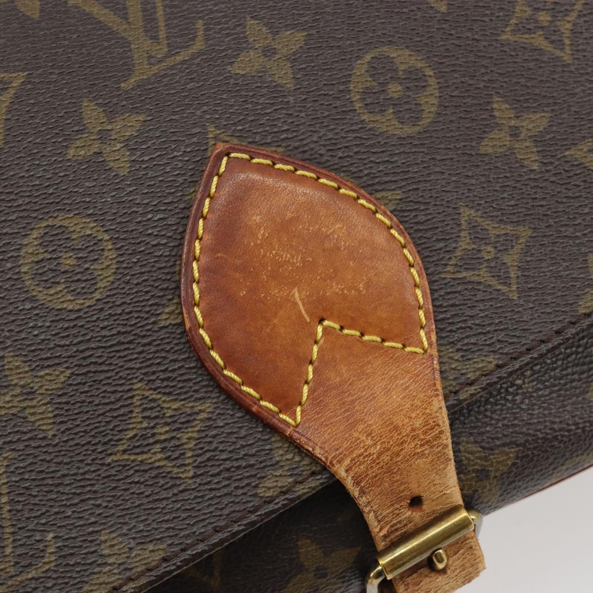 LOUIS VUITTON Monogram Cartouchiere MM Shoulder Bag M51253 LV Auth 189597