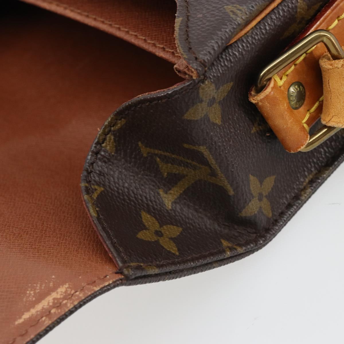 LOUIS VUITTON Monogram Cartouchiere MM Shoulder Bag M51253 LV Auth 189597