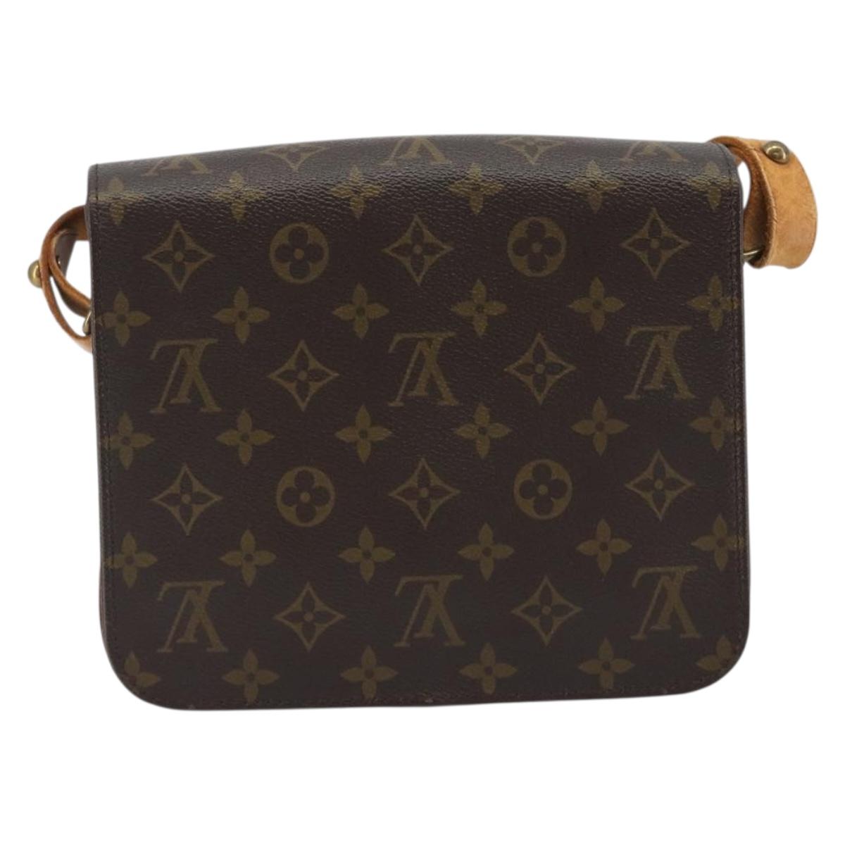 LOUIS VUITTON Monogram Cartouchiere MM Shoulder Bag M51253 LV Auth 189597