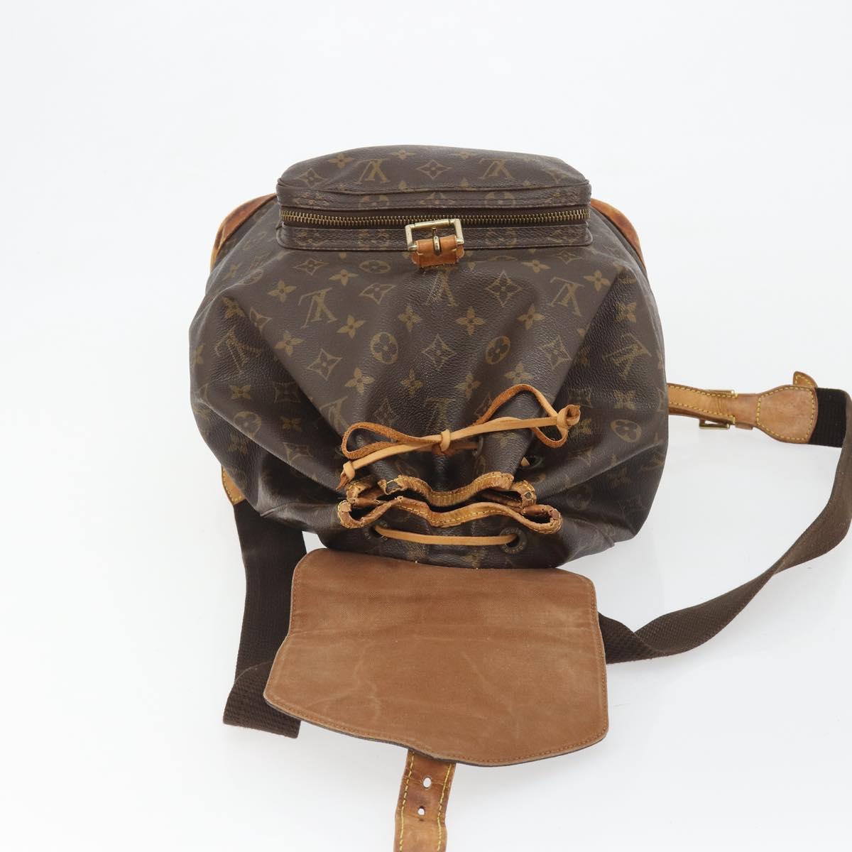 LOUIS VUITTON Monogram Montsouris GM Backpack M51135 LV Auth 189603