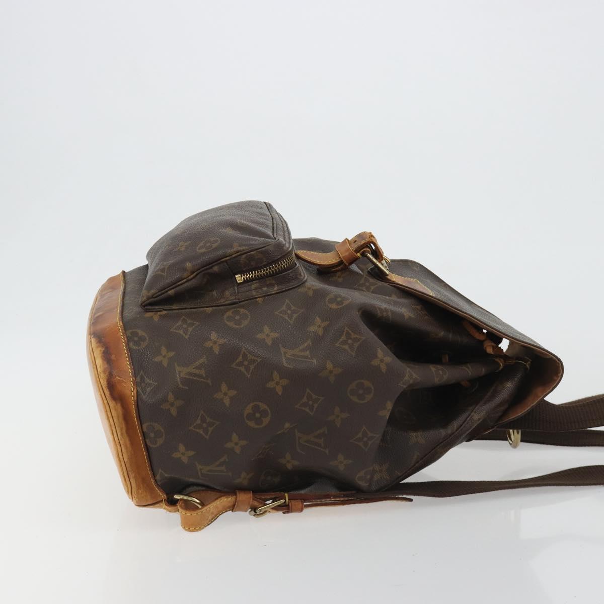 LOUIS VUITTON Monogram Montsouris GM Backpack M51135 LV Auth 189603