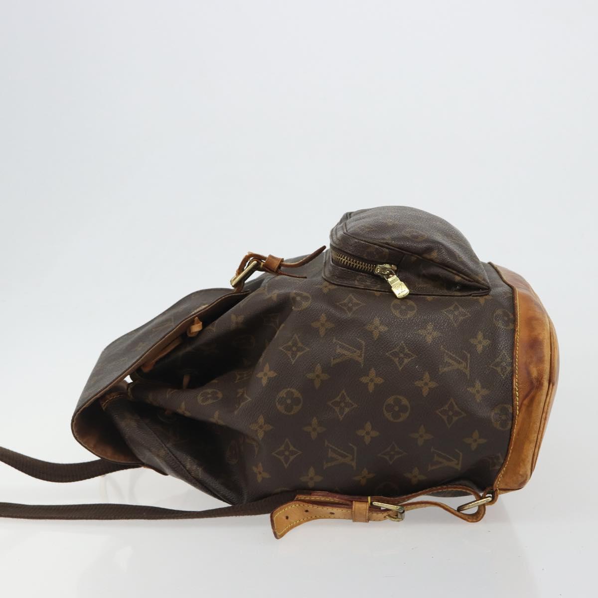 LOUIS VUITTON Monogram Montsouris GM Backpack M51135 LV Auth 189603