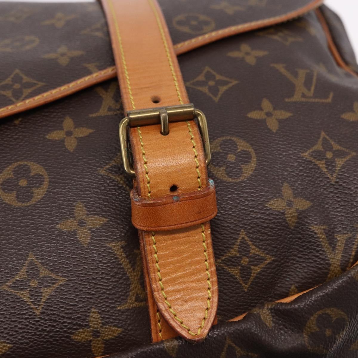 LOUIS VUITTON Monogram Saumur 43 Shoulder Bag M42252 LV Auth 189607