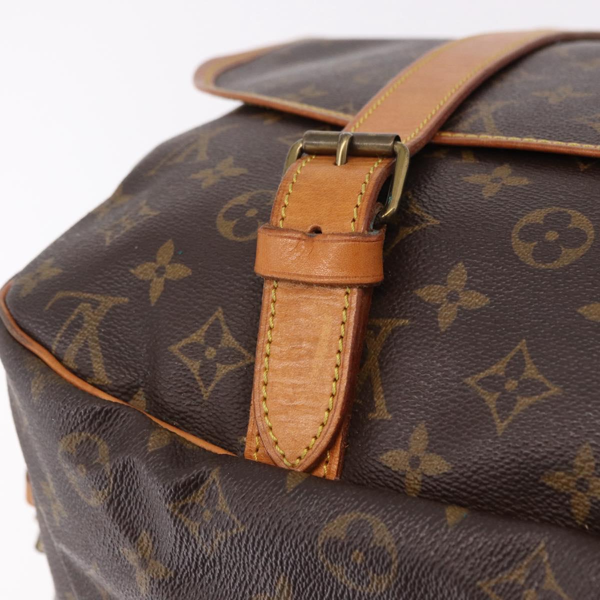 LOUIS VUITTON Monogram Saumur 43 Shoulder Bag M42252 LV Auth 189607