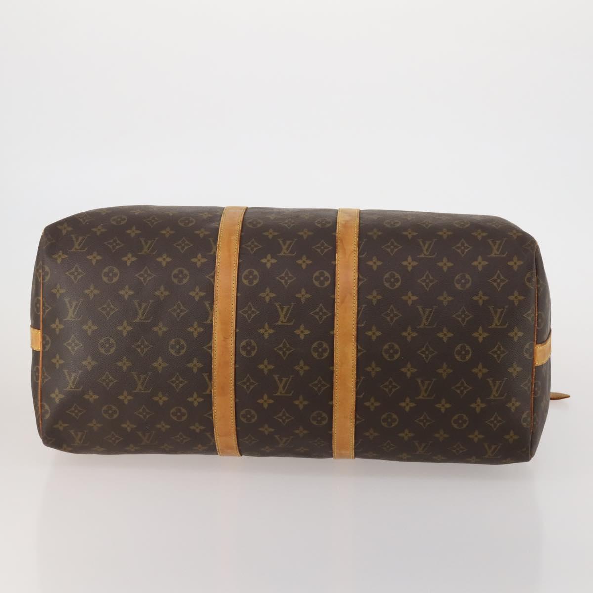 LOUIS VUITTON Monogram Keepall Bandouliere 55 Boston Bag M41414 LV Auth 189613