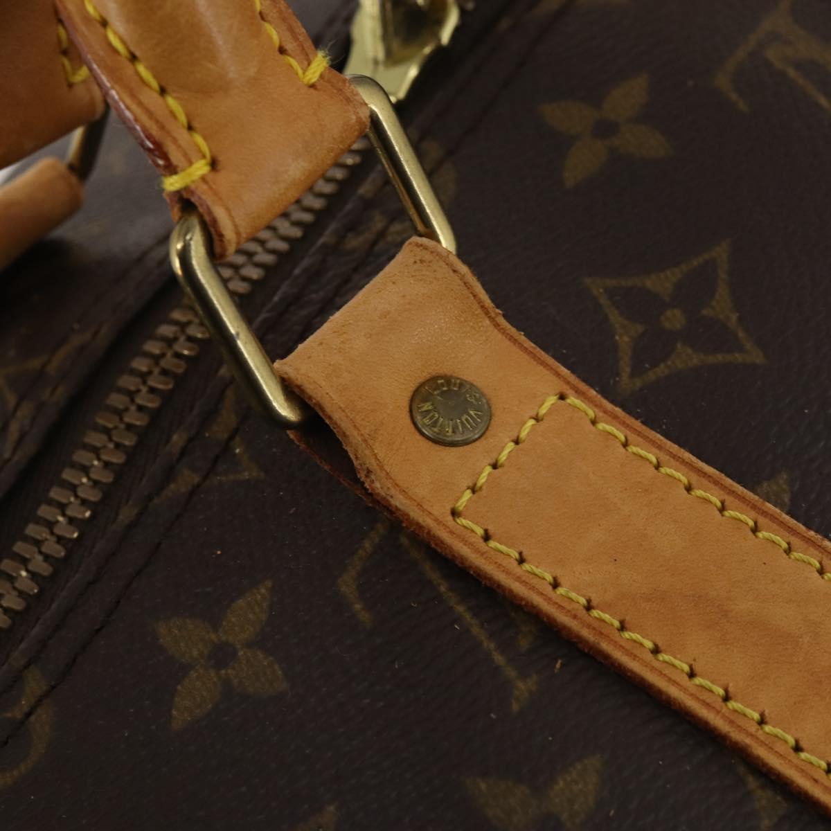 LOUIS VUITTON Monogram Keepall Bandouliere 55 Boston Bag M41414 LV Auth 189613