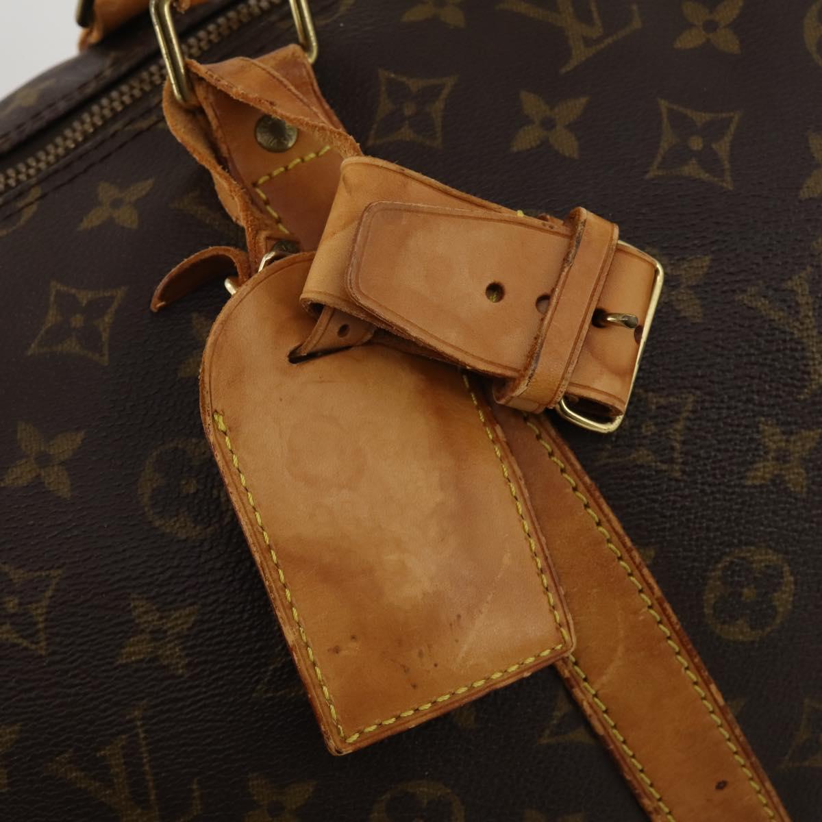 LOUIS VUITTON Monogram Keepall Bandouliere 55 Boston Bag M41414 LV Auth 189613
