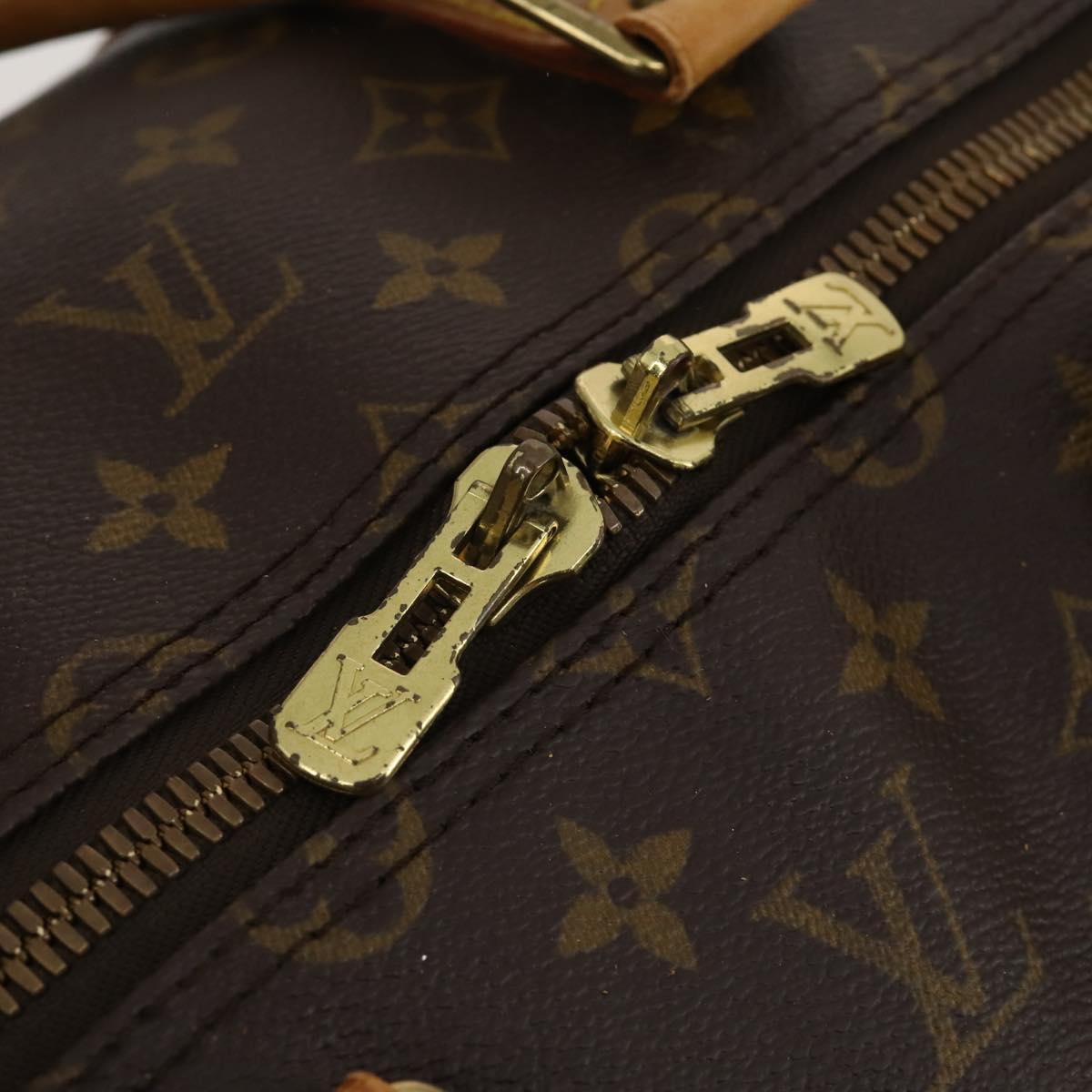 LOUIS VUITTON Monogram Keepall Bandouliere 55 Boston Bag M41414 LV Auth 189613