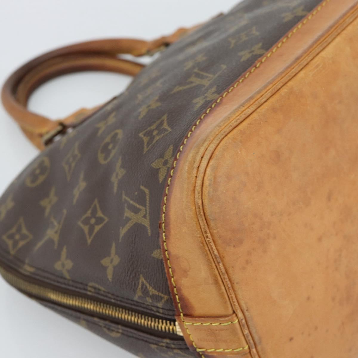 LOUIS VUITTON Monogram Alma Hand Bag M51130 LV Auth 189623