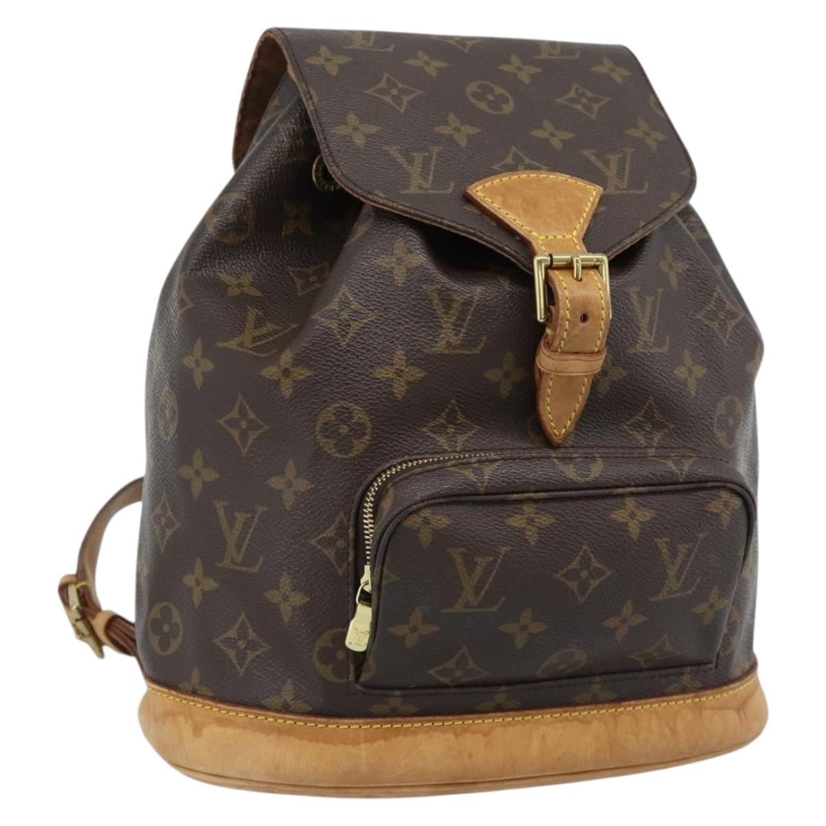 LOUIS VUITTON Monogram Montsouris MM Backpack M51136 LV Auth 189627