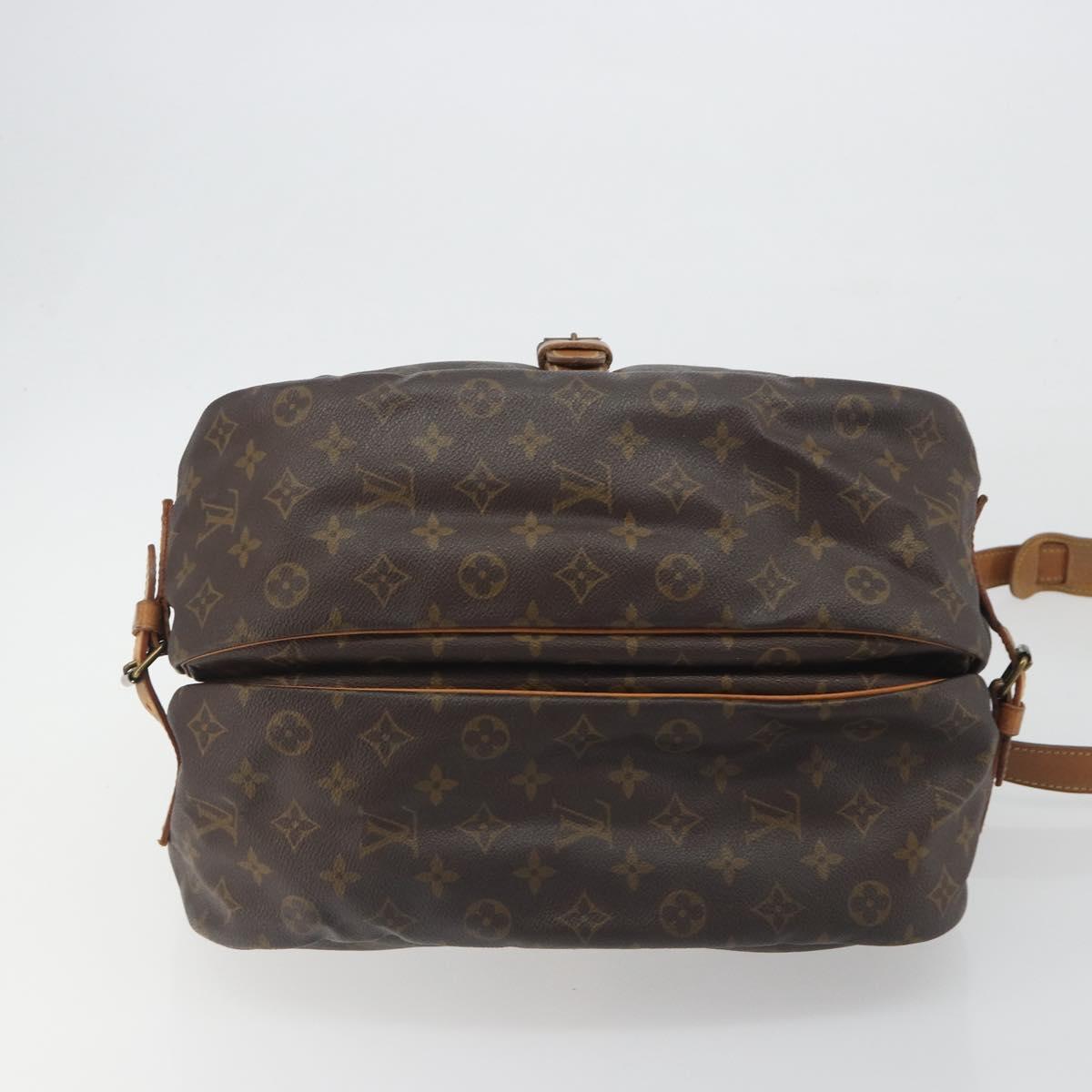 LOUIS VUITTON Monogram Saumur 35 Shoulder Bag M42254 LV Auth 189628