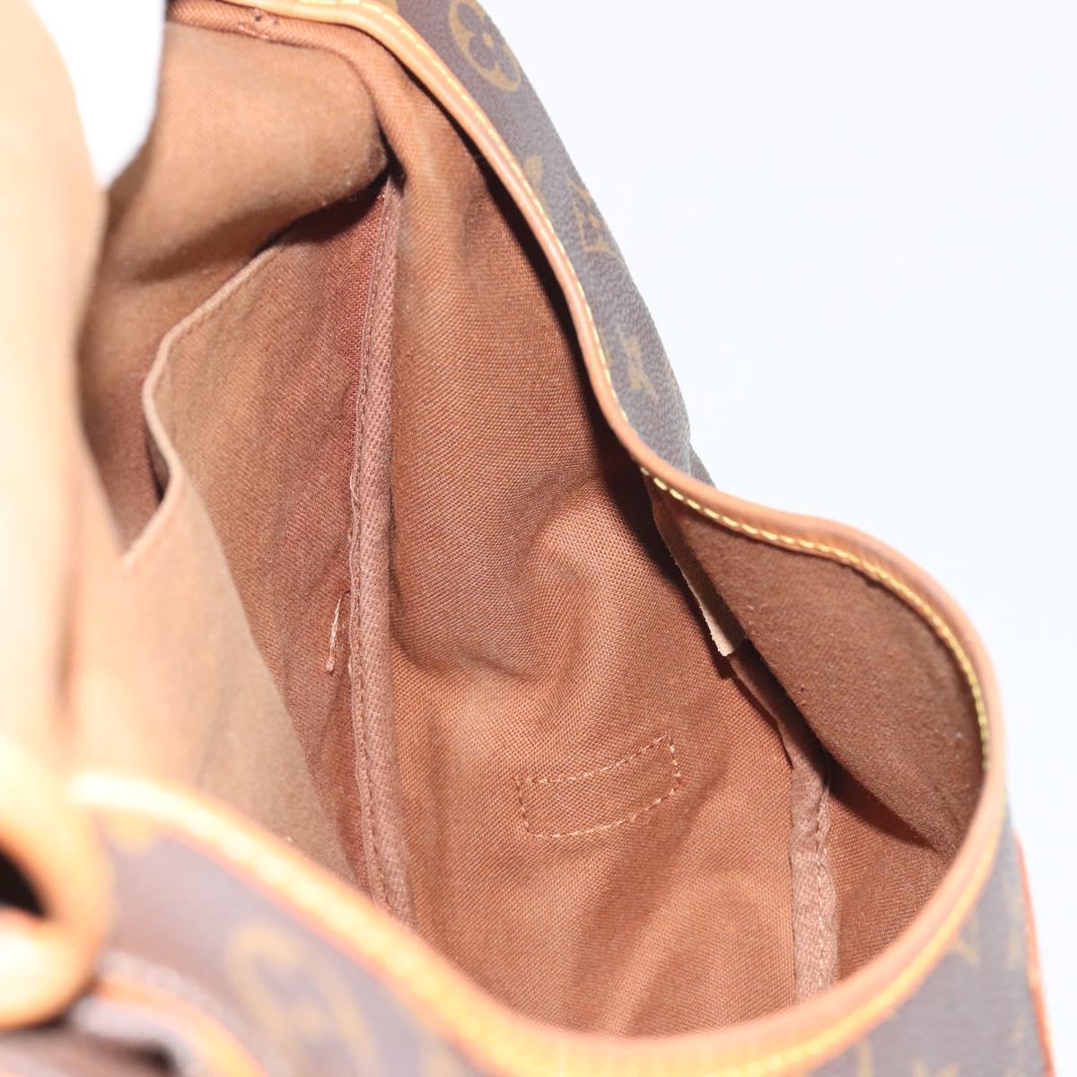 LOUIS VUITTON Monogram Saumur 35 Shoulder Bag M42254 LV Auth 189628