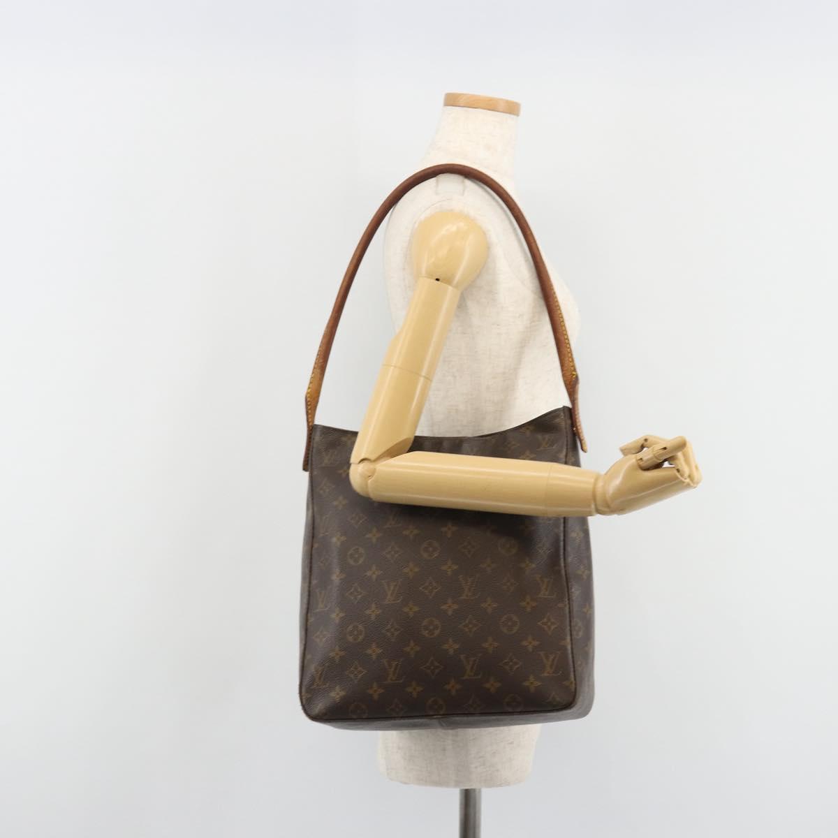 LOUIS VUITTON Monogram Looping GM Shoulder Bag M51145 LV Auth 189630