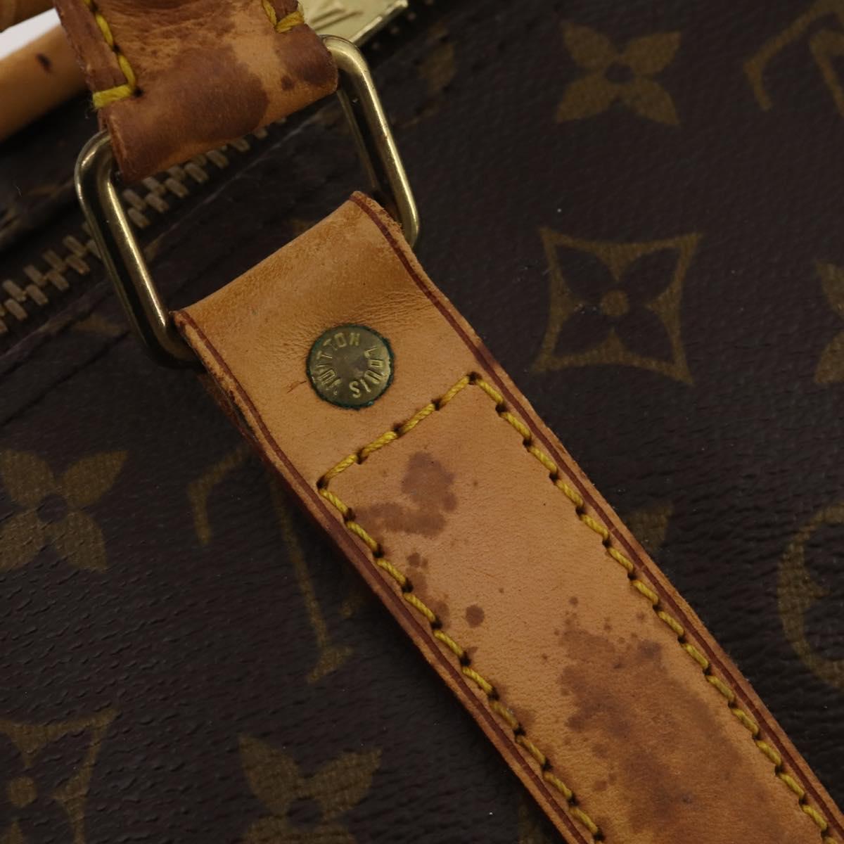 LOUIS VUITTON Monogram Keepall Bandouliere 55 Boston Bag M41414 LV Auth 189631