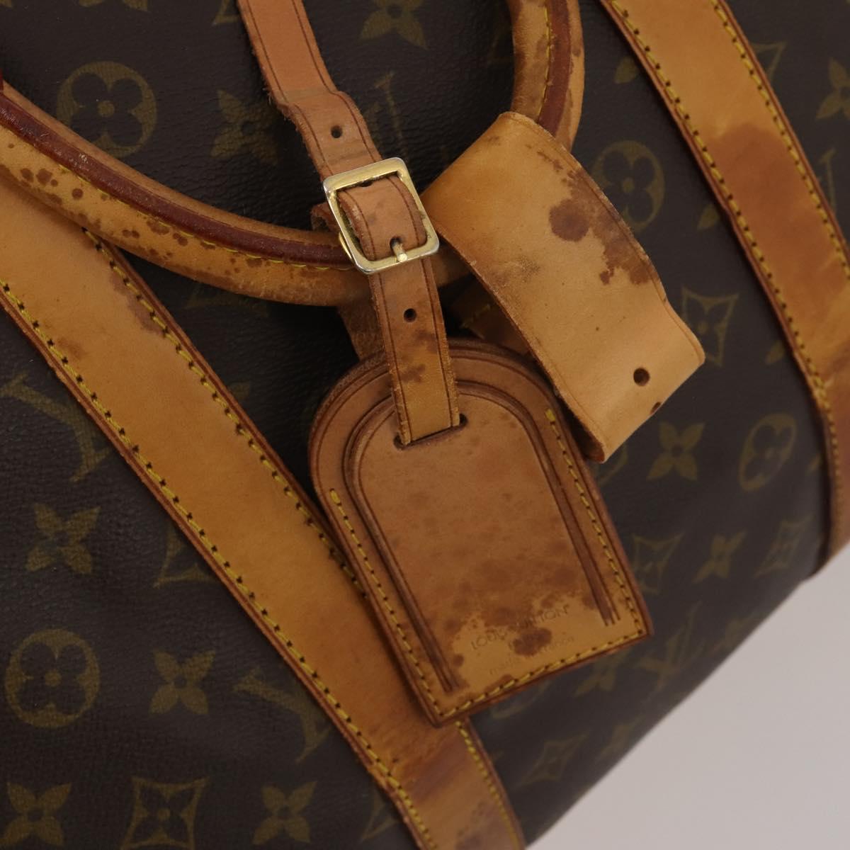 LOUIS VUITTON Monogram Keepall Bandouliere 55 Boston Bag M41414 LV Auth 189631