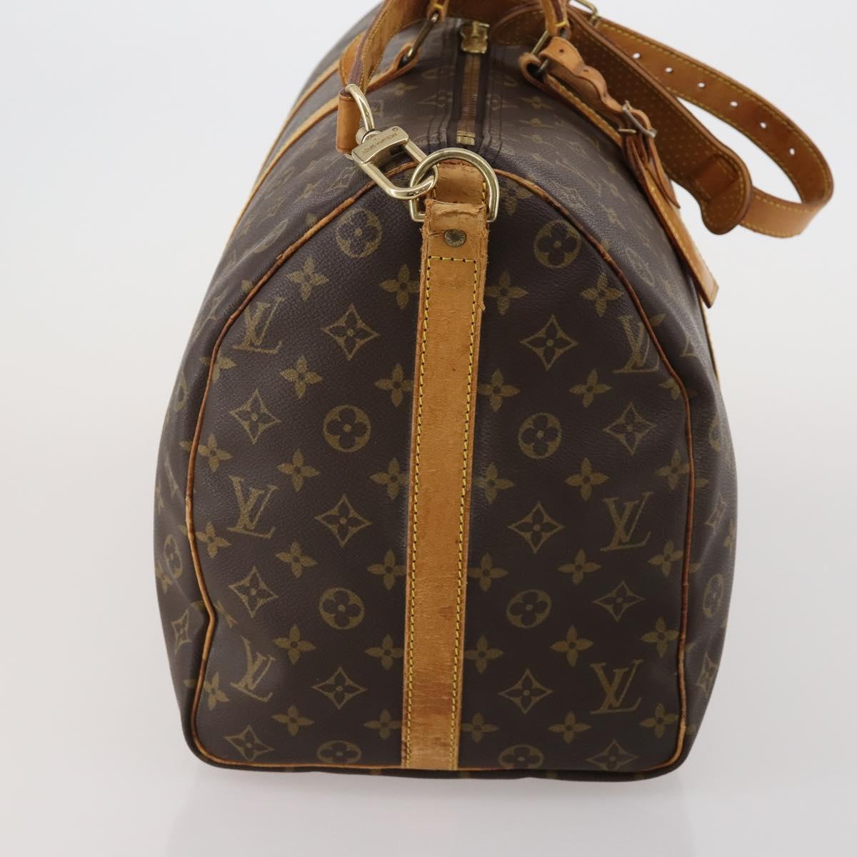 LOUIS VUITTON Monogram Keepall Bandouliere 50 Boston Bag M41416 LV Auth 189632