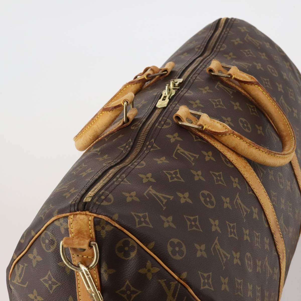 LOUIS VUITTON Monogram Keepall Bandouliere 50 Boston Bag M41416 LV Auth 189632