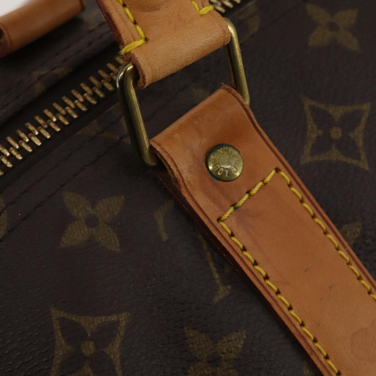 LOUIS VUITTON Monogram Keepall 55 Boston Bag M41424 LV Auth 189633