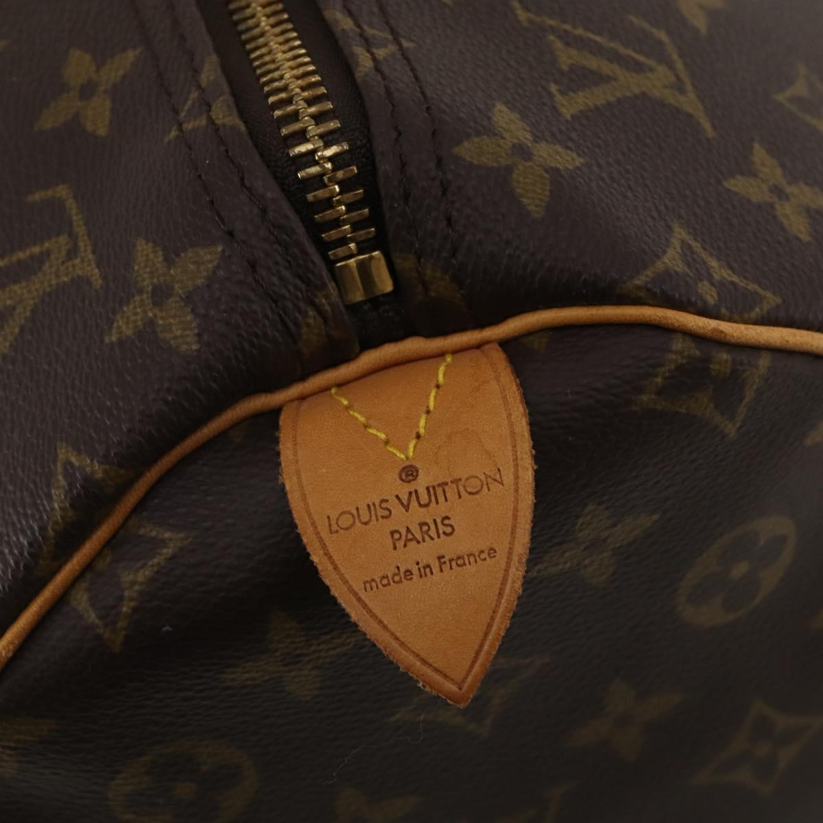 LOUIS VUITTON Monogram Keepall 55 Boston Bag M41424 LV Auth 189633