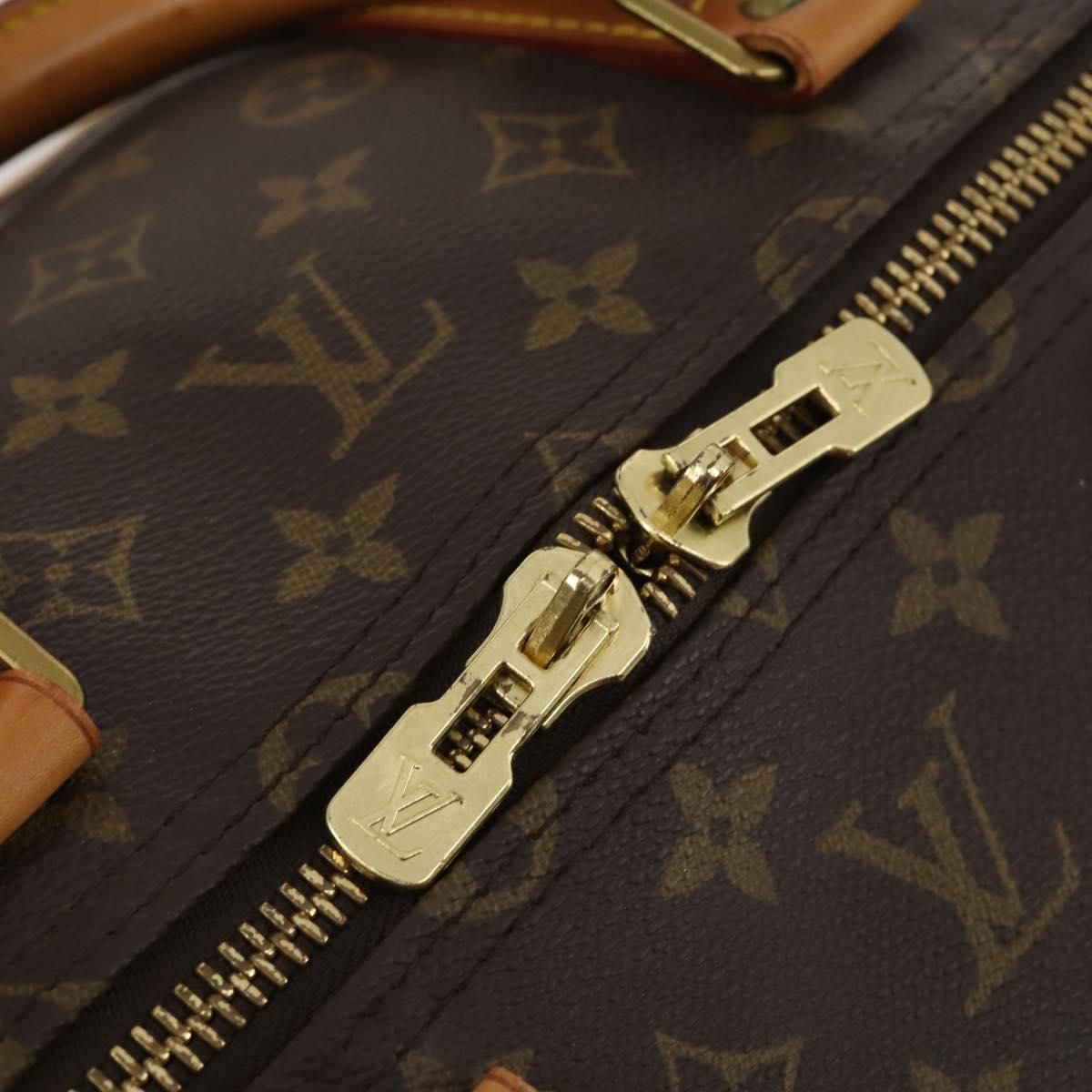 LOUIS VUITTON Monogram Keepall 55 Boston Bag M41424 LV Auth 189633