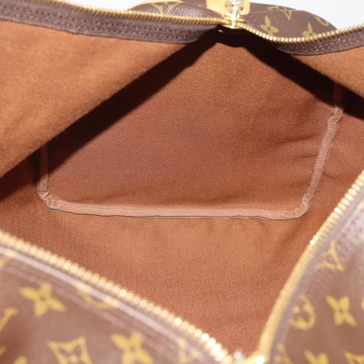 LOUIS VUITTON Monogram Keepall 55 Boston Bag M41424 LV Auth 189633