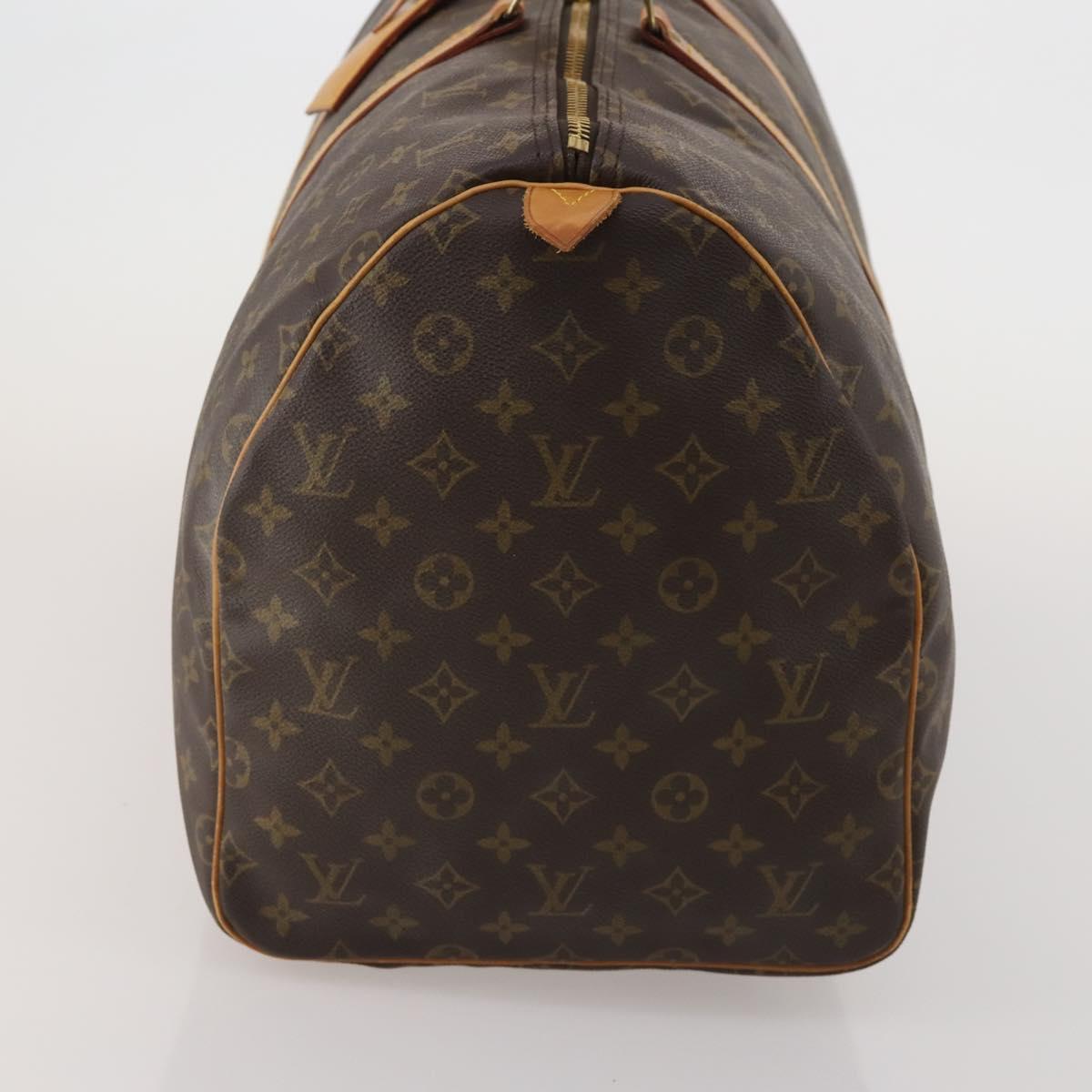 LOUIS VUITTON Monogram Keepall 55 Boston Bag M41424 LV Auth 189633