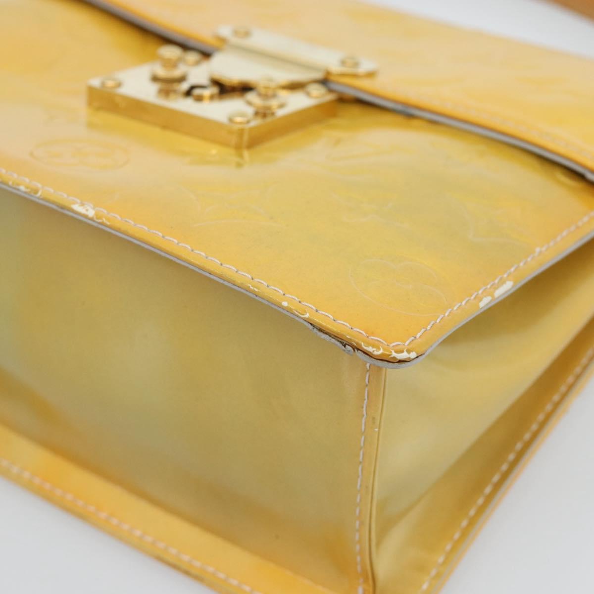 LOUIS VUITTON Monogram Vernis Spring street Hand Bag Gris M91029 LV Auth 189637