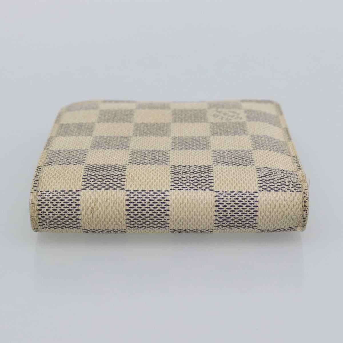 LOUIS VUITTON Damier Azur Porte Feuille Marco Bifold Wallet N60018 Auth 189638