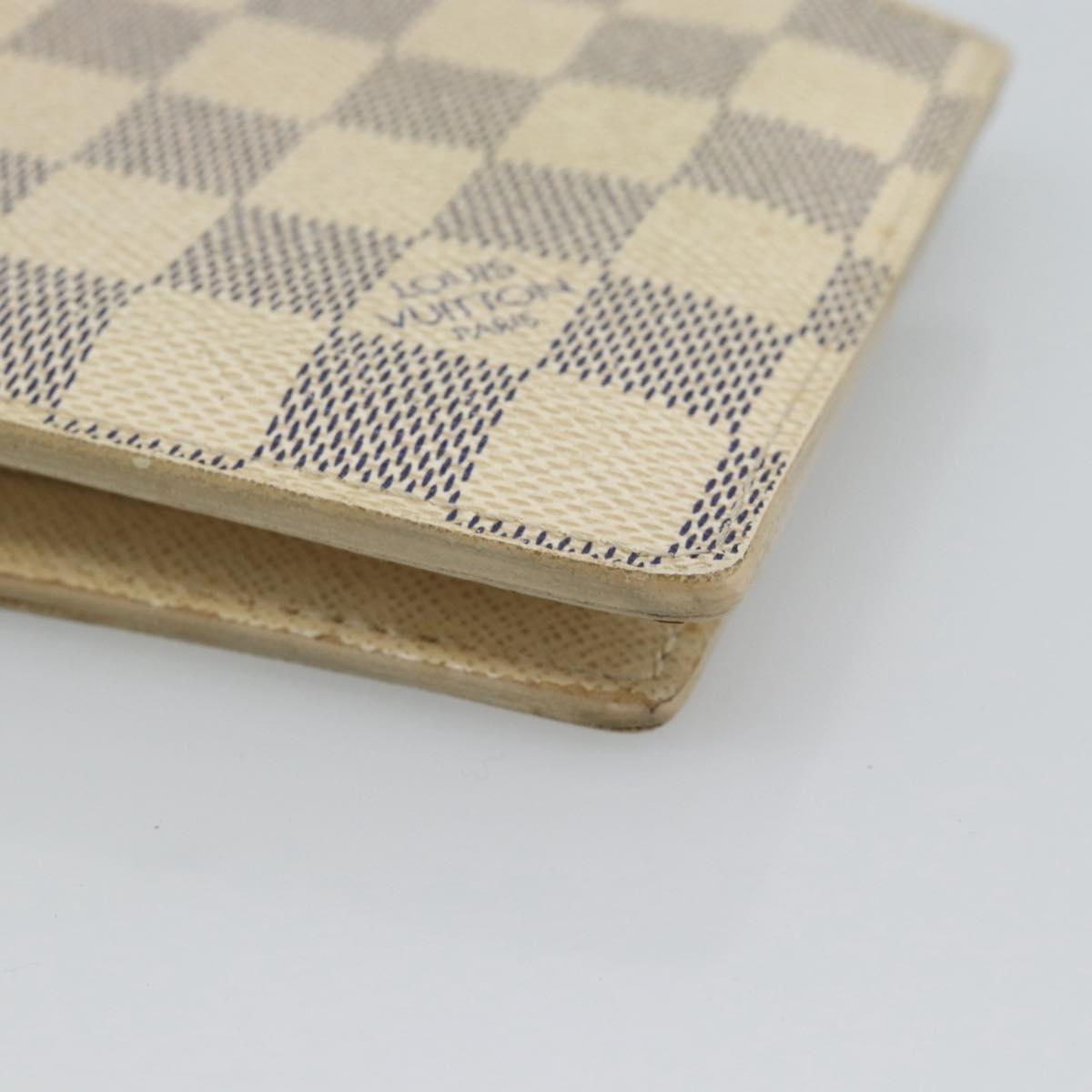 LOUIS VUITTON Damier Azur Porte Feuille Marco Bifold Wallet N60018 Auth 189638