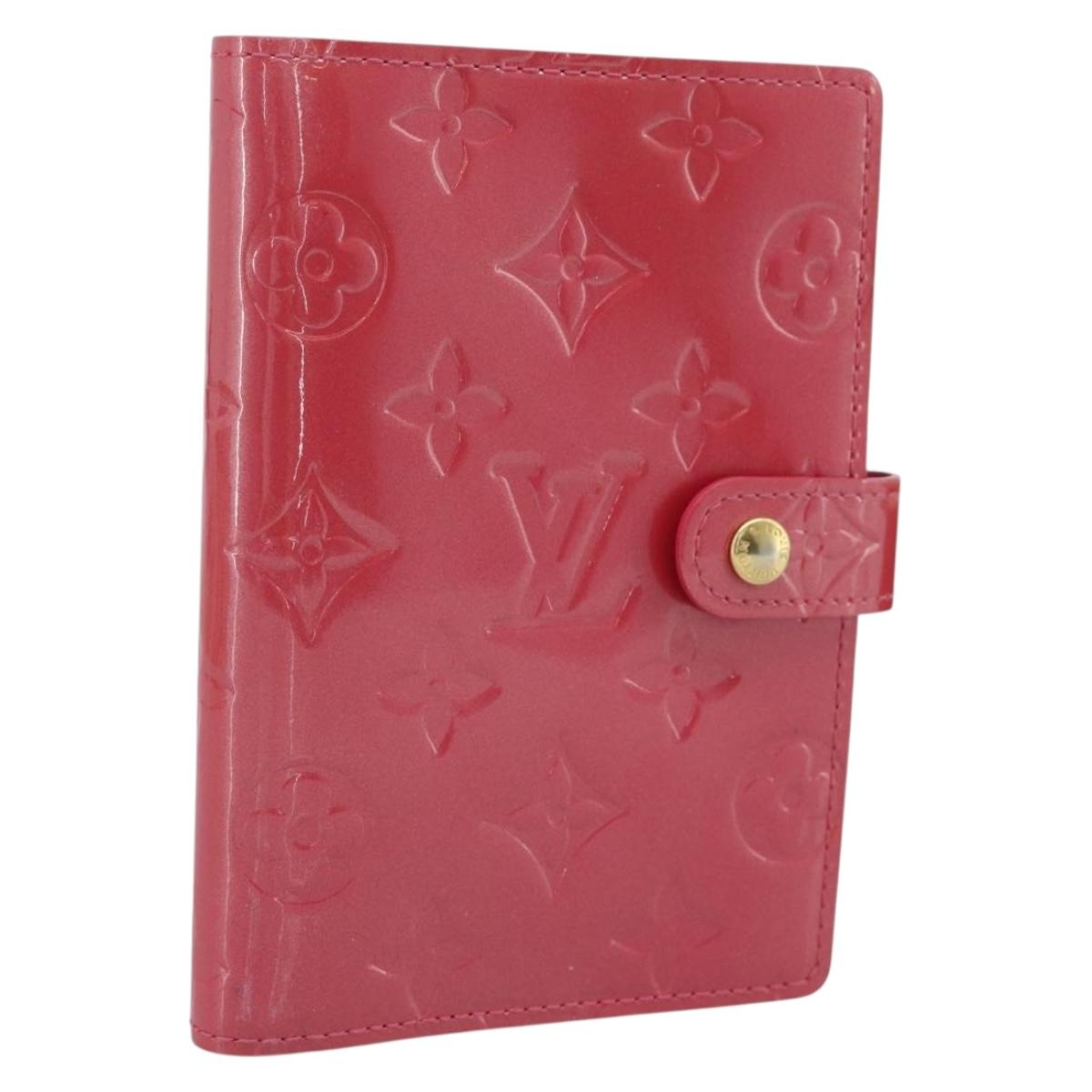 LOUIS VUITTON Vernis Agenda PM Day Planner Cover Fran Boise R2101F Auth 189639A