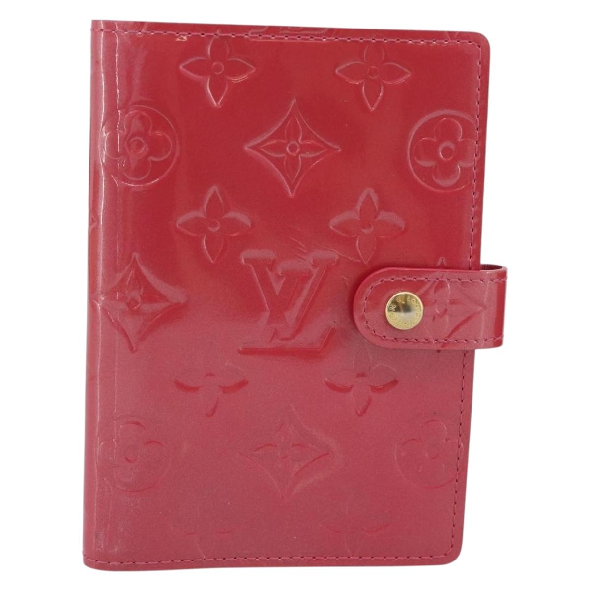 LOUIS VUITTON Vernis Agenda PM Day Planner Cover Fran Boise R2101F Auth 189639A
