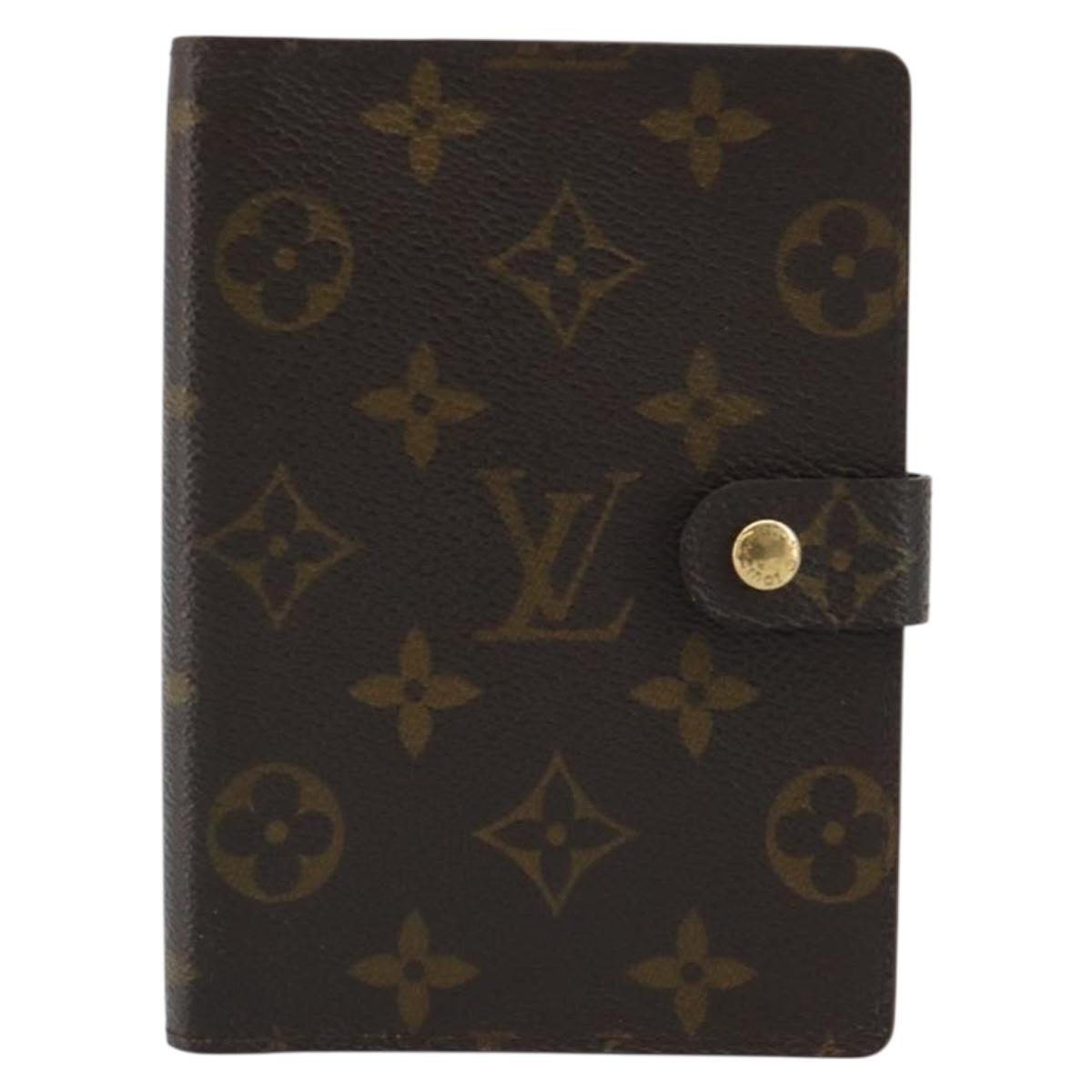 LOUIS VUITTON Monogram Agenda PM Day Planner Cover R20005 LV Auth 189642
