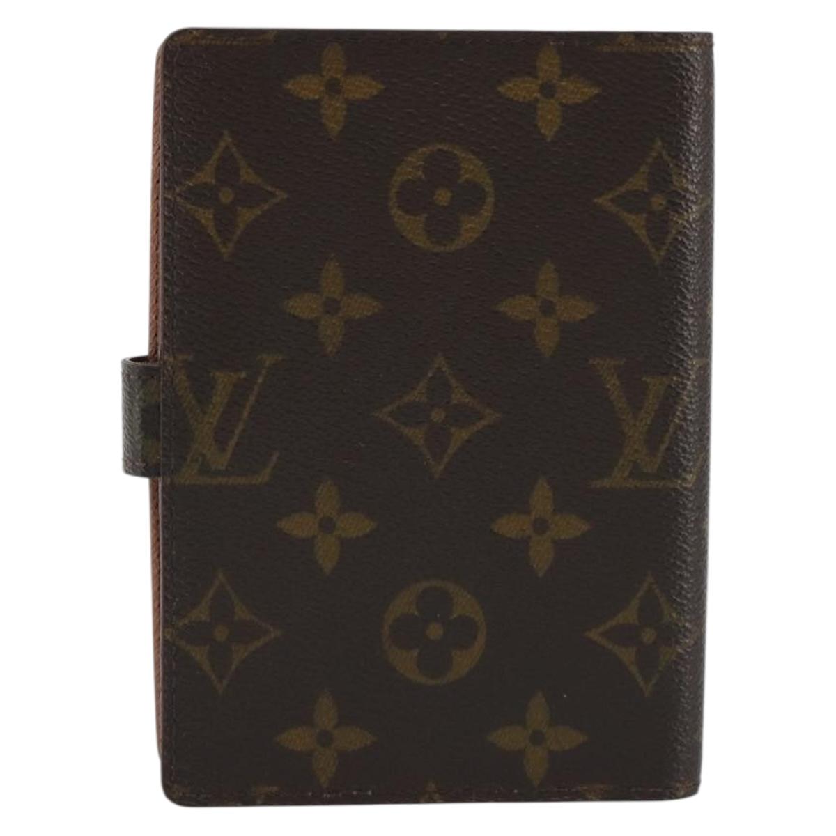 LOUIS VUITTON Monogram Agenda PM Day Planner Cover R20005 LV Auth 189642