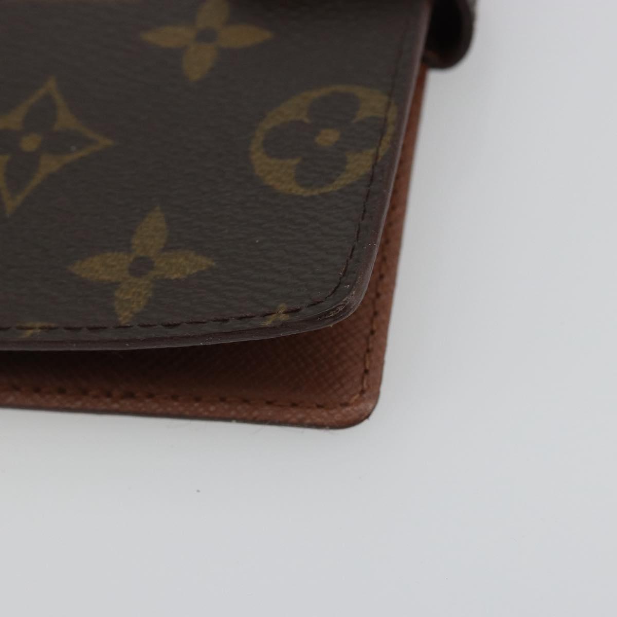 LOUIS VUITTON Monogram Agenda PM Day Planner Cover R20005 LV Auth 189642