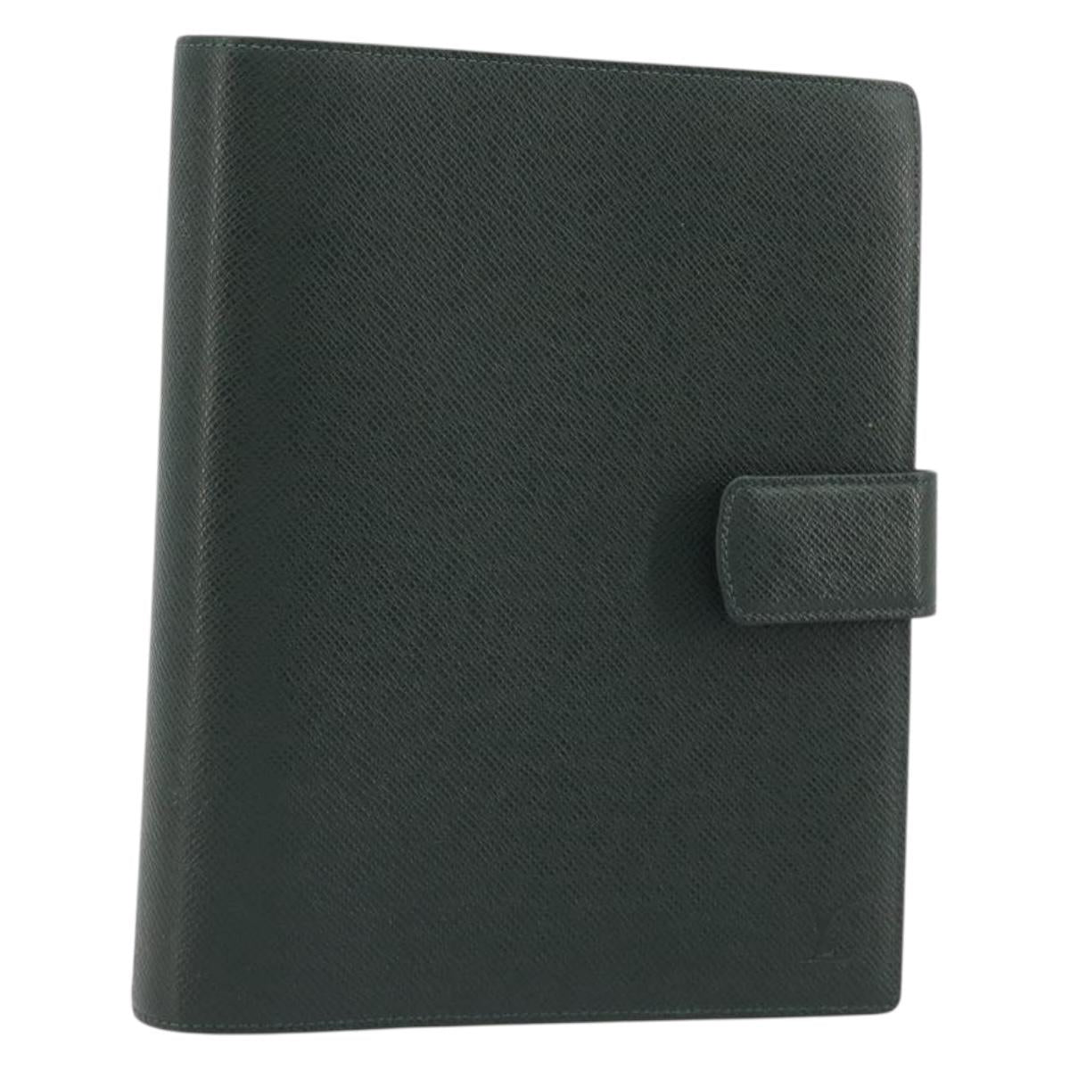 LOUIS VUITTON Taiga Agenda GM Day Planner Cover Epicea R20404 LV Auth 189648