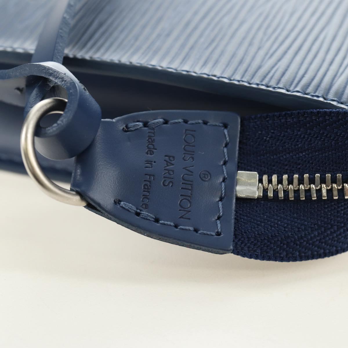 LOUIS VUITTON Epi Pochette Accessoires Pouch Blue M52945 LV Auth 189654V