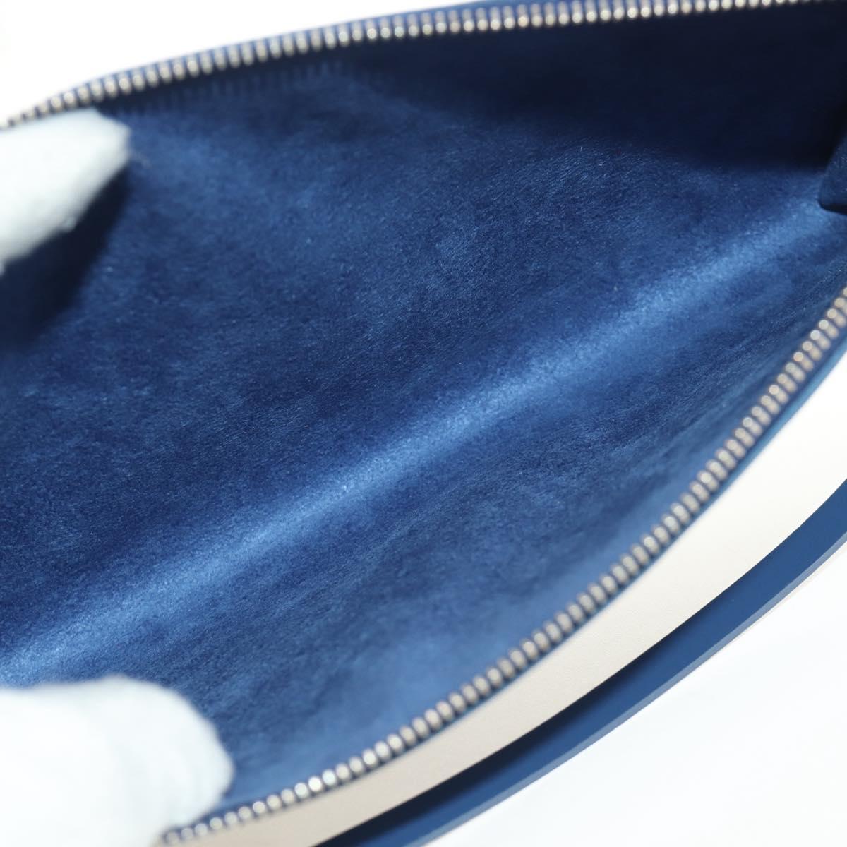 LOUIS VUITTON Epi Pochette Accessoires Pouch Blue M52945 LV Auth 189654V