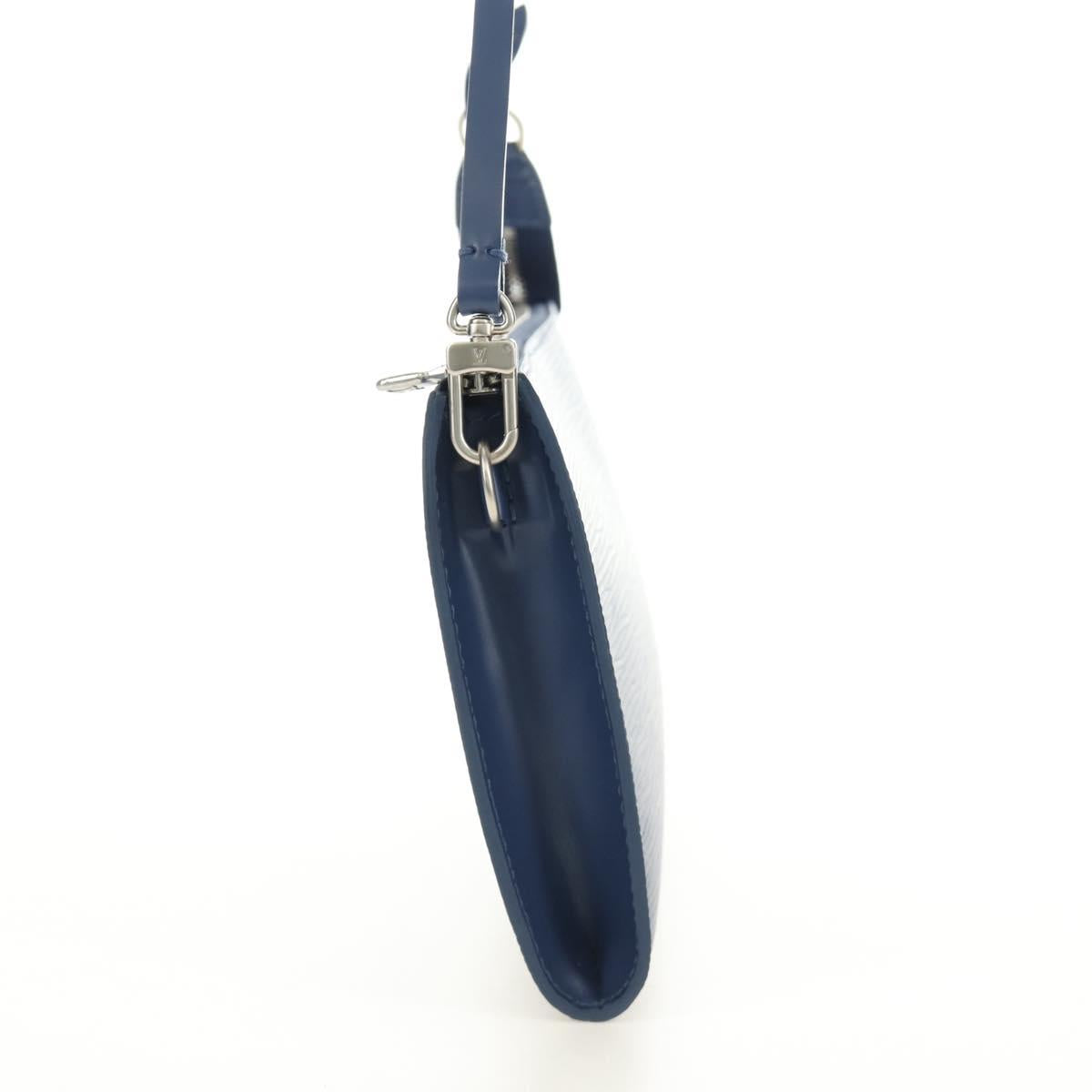 LOUIS VUITTON Epi Pochette Accessoires Pouch Blue M52945 LV Auth 189654V