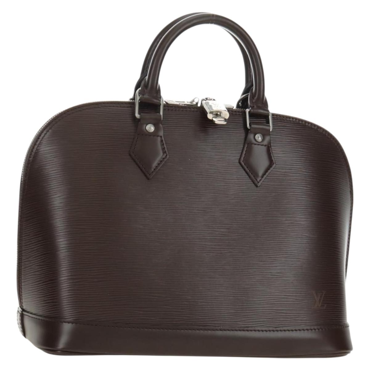 LOUIS VUITTON Epi Alma Hand Bag Mocha M5214D LV Auth 189669V