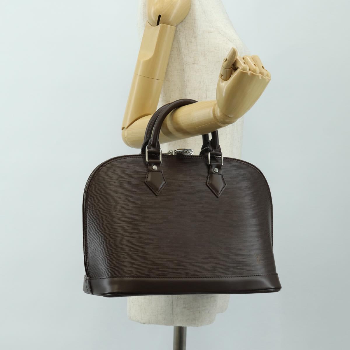 LOUIS VUITTON Epi Alma Hand Bag Mocha M5214D LV Auth 189669V